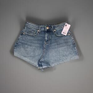 Wild Fable High Rise Rolled Cuff Blue Jean Shorts 2/2.5 Inseam Size 2